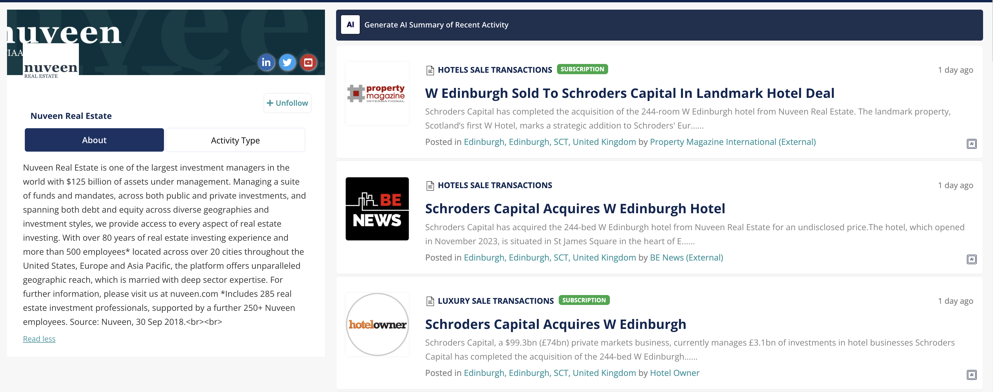 Example Entity Profile